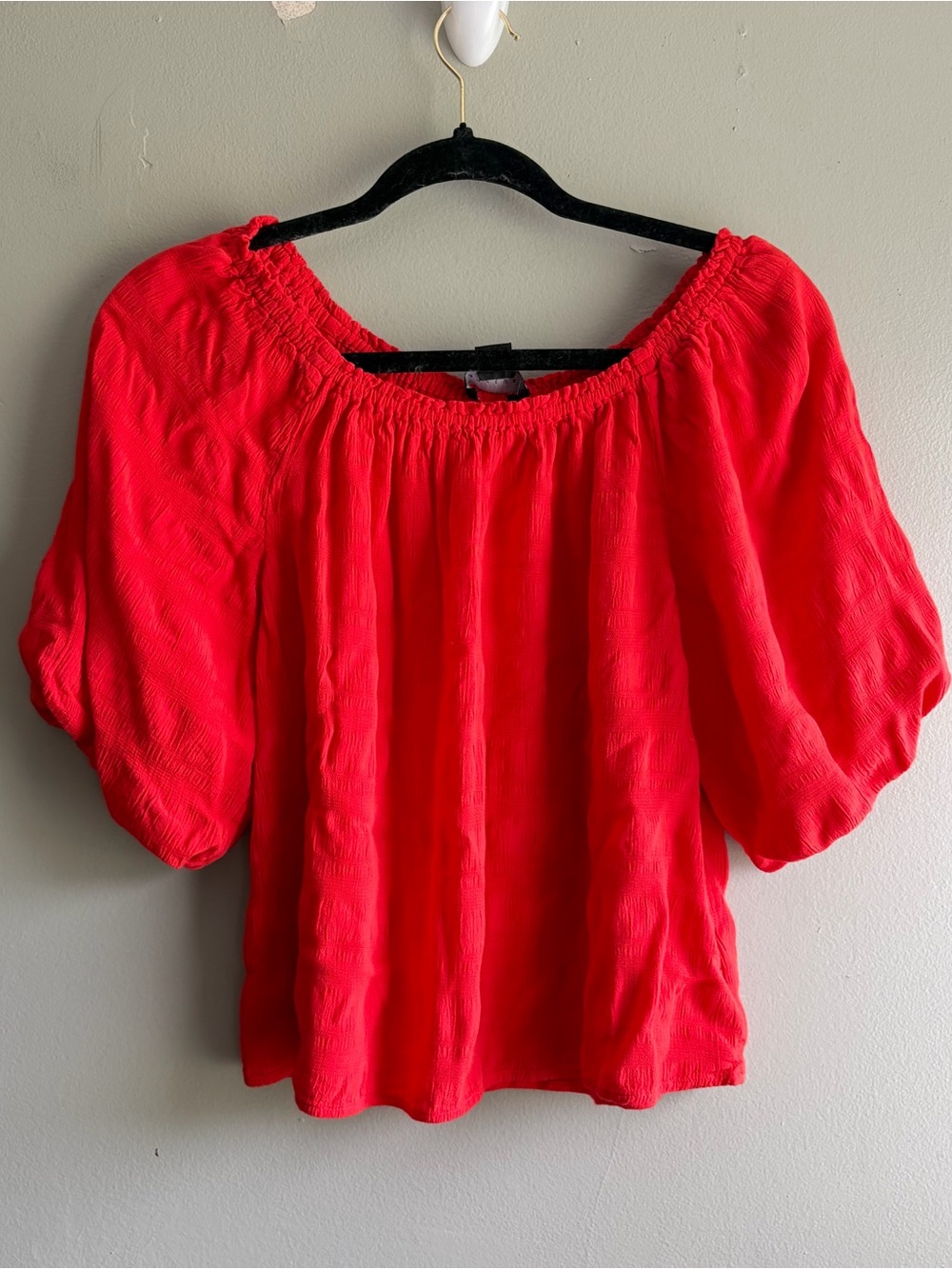 Sanctuary Red Off The Shoulder Blouse Top - XS